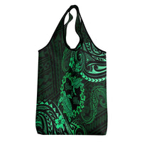 Polynesian Turtle Valentine Grocery Bag You And Me Green Hibiscus Heart