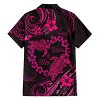 Polynesian Turtle Valentine Hawaiian Shirt You And Me Pink Hibiscus Heart LT01 - Polynesian Pride