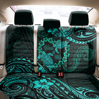 Polynesian Turtle Valentine Back Car Seat Cover You And Me Turquoise Hibiscus Heart LT01 - Polynesian Pride