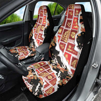 Hawaii Japanese Culture Black Car Seat Cover Spring Cranes Aloha Pattern
