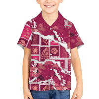 Hawaii Japanese Culture Pink Hawaiian Shirt Spring Cranes Aloha Pattern