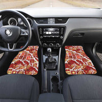 Hawaii Japanese Culture Red Car Mats Spring Cranes Aloha Pattern