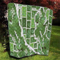 Hawaii Japanese Culture Sage Green Quilt Spring Cranes Aloha Pattern