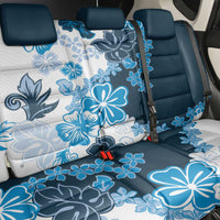 Blue Hibiscus Plumeria Floral Back Car Seat Cover - Polynesian Pride