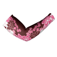 Pink Hibiscus Plumeria Floral Arm Sleeves - Polynesian Pride