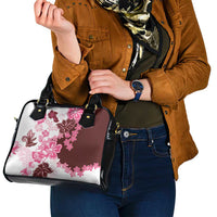 Pink Hibiscus Plumeria Floral Shoulder Handbag - Polynesian Pride