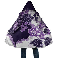 Purple Hibiscus Plumeria Floral Cloak - Polynesian Pride
