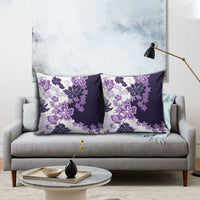 Purple Hibiscus Plumeria Floral Pillow Cover LT01 - Polynesian Pride
