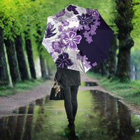 Purple Hibiscus Plumeria Floral Umbrella - Polynesian Pride