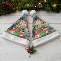 It's 5 o'clock Somewhere Christmas Santa Hat Hawaiian Tropical Parrots - Polynesian Pride