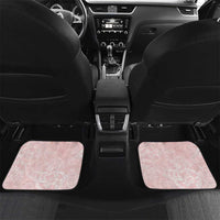 Polynesian Tiare Monstera Soft Pink Car Mats Liquid Style - Polynesian Pride