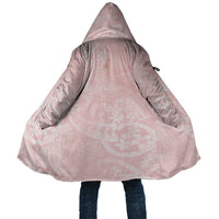 Polynesian Tiare Monstera Soft Pink Cloak Liquid Style - Polynesian Pride