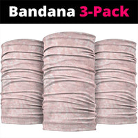 Polynesian Tiare Monstera Soft Pink Neck Gaiter Liquid Style - Polynesian Pride