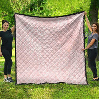 Polynesian Tiare Monstera Soft Pink Quilt Liquid Style - Polynesian Pride