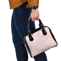 Polynesian Tiare Monstera Soft Pink Shoulder Handbag Liquid Style - Polynesian Pride