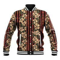 Hawaii Hibiscus Baseball Jacket Retro Style - Polynesian Pride