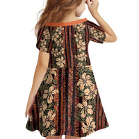 Hawaii Hibiscus Family Matching Mermaid Dress and Hawaiian Shirt Retro Style - Polynesian Pride