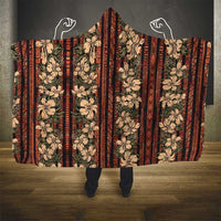 Hawaii Hibiscus Hooded Blanket Retro Style - Polynesian Pride