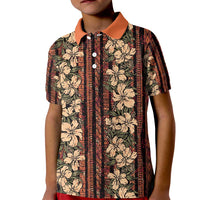 Hawaii Hibiscus Kid Polo Shirt Retro Style - Polynesian Pride
