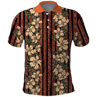 Hawaii Hibiscus Polo Shirt Retro Style - Polynesian Pride