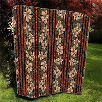 Hawaii Hibiscus Quilt Retro Style - Polynesian Pride