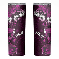 Fiji Masi Skinny Tumbler Fijian Hibiscus Tapa Purple Version