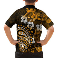 Fiji Masi Paisley With Hibiscus Tapa Hawaiian Shirt Gold Version LT01 - Polynesian Pride