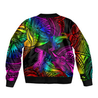LGBT History Month Bomber Jacket Polynesian Hammerhead Shark LT01 - Polynesian Pride