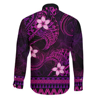 FSM Culture Day Family Matching Off Shoulder Short Dress and Hawaiian Shirt Tribal Pattern Pink Version LT01 - Polynesian Pride