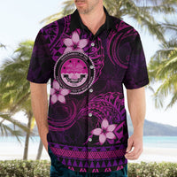 FSM Culture Day Hawaiian Shirt Tribal Pattern Pink Version LT01 - Polynesian Pride
