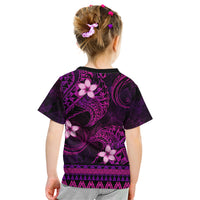 FSM Culture Day Kid T Shirt Tribal Pattern Pink Version LT01 - Polynesian Pride