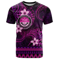 FSM Culture Day T Shirt Tribal Pattern Pink Version LT01 Pink - Polynesian Pride
