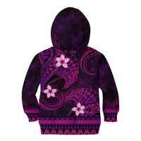 FSM Chuuk State Kid Hoodie Tribal Pattern Pink Version LT01 - Polynesian Pride