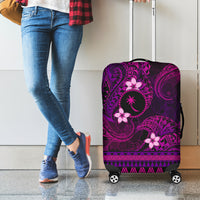 FSM Chuuk State Luggage Cover Tribal Pattern Pink Version LT01 - Polynesian Pride