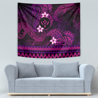 FSM Kosrae State Tapestry Tribal Pattern Pink Version LT01 - Polynesian Pride