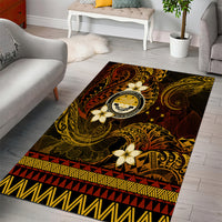 FSM Culture Day Area Rug Tribal Pattern Gold Version LT01 - Polynesian Pride
