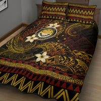 FSM Culture Day Quilt Bed Set Tribal Pattern Gold Version LT01 - Polynesian Pride