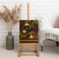 FSM Kosrae State Canvas Wall Art Tribal Pattern Gold Version LT01 8 x 10 inches Gold - Polynesian Pride
