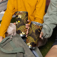 FSM Pohnpei State Tumbler Cup Tribal Pattern Gold Version