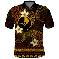 FSM Yap State Polo Shirt Tribal Pattern Gold Version LT01 Gold - Polynesian Pride