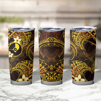 FSM Yap State Tumbler Cup Tribal Pattern Gold Version