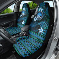 FSM Culture Day Car Seat Cover Tribal Pattern Ocean Version