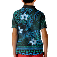 FSM Culture Day Kid Polo Shirt Tribal Pattern Ocean Version LT01 - Polynesian Pride