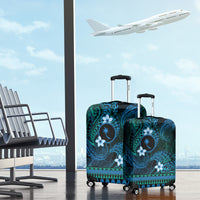 FSM Chuuk State Luggage Cover Tribal Pattern Ocean Version
