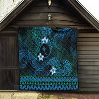 FSM Chuuk State Quilt Tribal Pattern Ocean Version