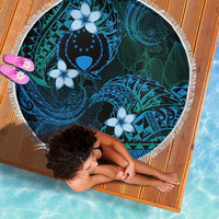 FSM Pohnpei State Beach Blanket Tribal Pattern Ocean Version