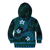 FSM Pohnpei State Kid Hoodie Tribal Pattern Ocean Version LT01 - Polynesian Pride