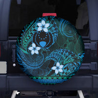 FSM Pohnpei State Spare Tire Cover Tribal Pattern Ocean Version