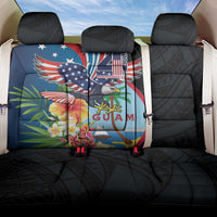 Guam Fourth of July Back Car Seat Cover Tropical Flowers