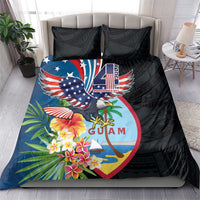Guam Fourth of July Bedding Set Tropical Flowers